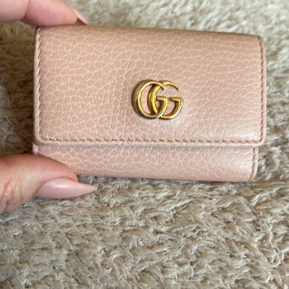 Gucci GG Marmont Leather Compact Double G Logo Wallet / Key Case - Picture 1 of 11